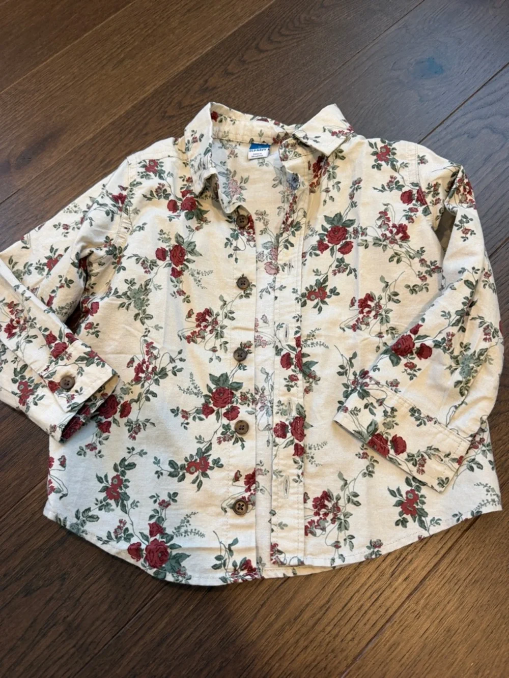 Old Navy Kids Floral Button-Up Shirt Size 3T - C39-028